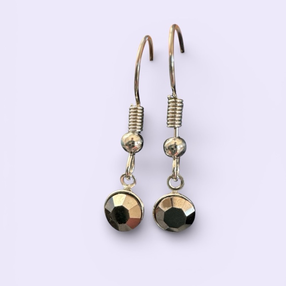 *5/$25* Paparazzi Metallic Silver Drop Earrings